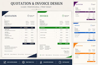 design professional invoice and quotation
