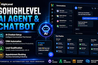 setup gohighlevel ai agent chatbot and CRM automation