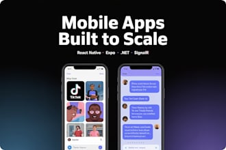 develop react native expo mobile app with dotnet api and aws backend