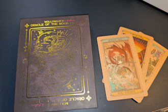 do a reading for your dnd character using the cr oracle of the moon deck
