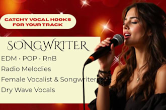 be your female lead vocalist, songwriter, pop singer, and rnb singer
