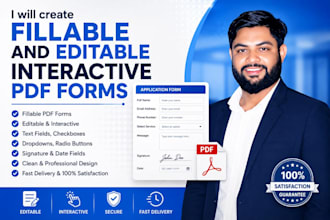 create fillable and editable PDF forms