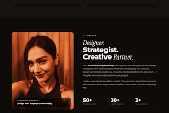 design a stunning dark theme freelancer portfolio website in figma