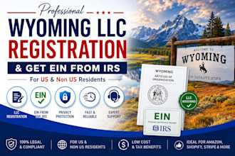 register your wyoming llc and get ein for US or non US residents