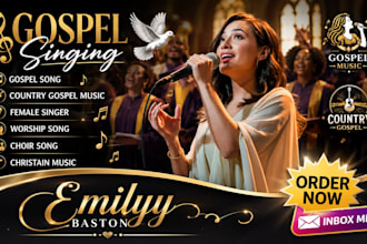 be your gospel and choir singer for powerful worship songs and christian music