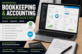 do bookkeeping and accounting in quickbooks online and xero