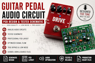 design guitar pedal audio circuit pcb tested schematic and signal flow