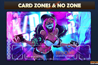 draw custom tcg playmats, trading card board game with or without zones