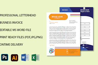design a professional letterhead