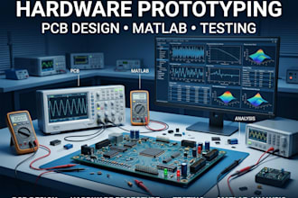 do hardware prototyping with pcb design and matlab analysis testing
