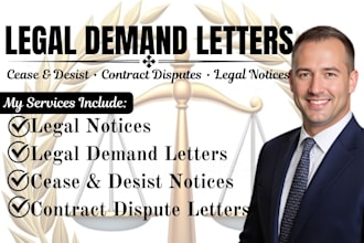 draft a legal demand letter or attorney demand notice as a US attorney