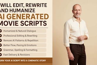 edit rewrite and humanize ai generated movie scripts