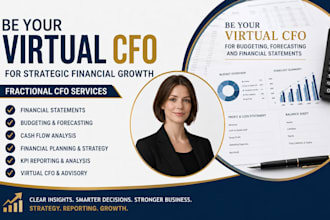 be your virtual cfo for budgeting, forecasting and financial statements