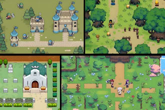 do pixel art tileset top down game art pixel sprite sheet pixel animation