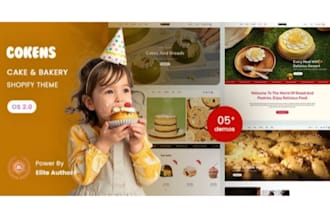 design bakery shopify bakery website shopify dropshipping
