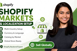 setup shopify markets for international selling and localization