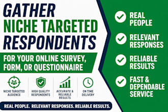 gather niche targeted respondents for your online survey, form, or questionnaire