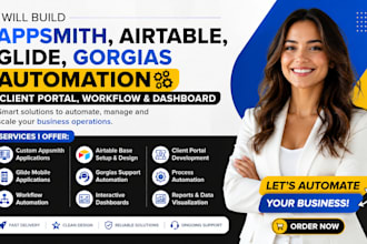 do appsmith airtable glide gorgias automation client portal workflow dashboard