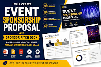 create event sponsorship proposal and sponsor pitch deck