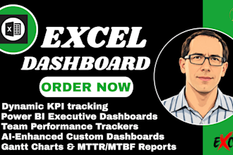 design ai powered excel dashboard and automated KPI trackers for 2026
