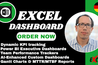 design ai powered excel dashboard and automated KPI trackers for 2026