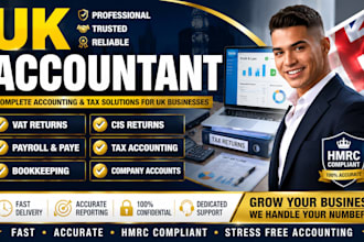 be your UK accountant for vat, payroll, bookkeeping and tax returns