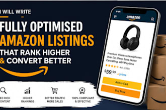 write fully optimised amazon listings that rank higher and convert better