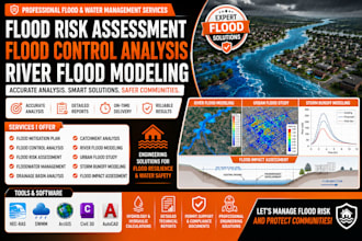 flood risk assessment, flood control analysis, river flood modeling