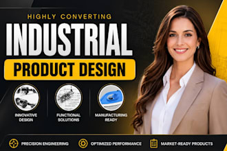 design industrial product design, and rendering for your product