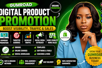 promote your gumroad ebook course and digital product