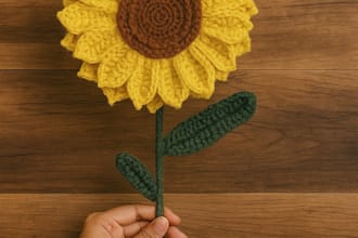 make handmade crochet flowers and flower bouquets