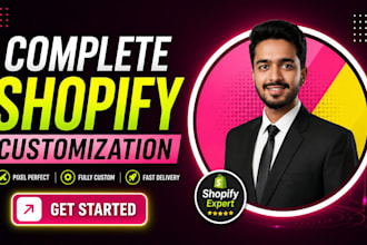 customize shopify store design and fix shopify issues