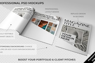 custom mockups design for your brand or company