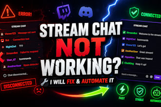 create a custom chatbot for twitch, kick and discord automation