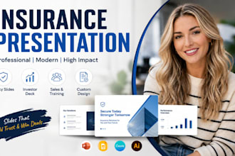 design insurance presentation, insurance PPT, policy slides and investor deck