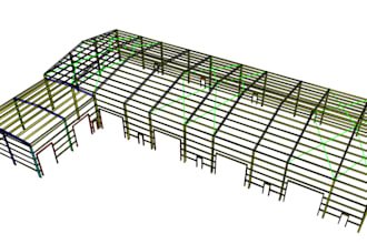 do structural analysis and design of steel warehouse, portal frame and garage