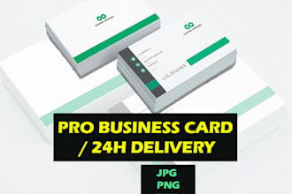 modern business card design for print