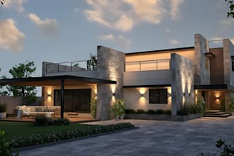 create photorealistic renders of residence