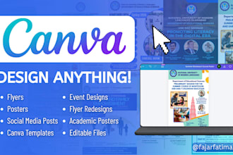 design a professional flyer, poster, or event banner