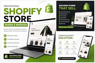 design modern websites and shopify stores