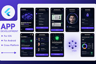 do mobile app development, android, ios app creation as flutter app developer