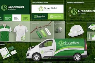 design a minimalist business logo and branding kit with brand identity