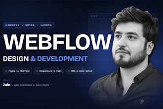 design, redesign, or develop a responsive webflow website