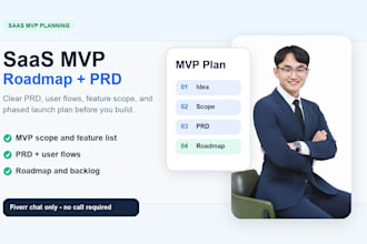 create a saas mvp roadmap and product requirements document