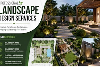 architect landscape site plan, planting plan, material list, hoa garden designer