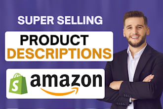 write rewrite shopify and amazon product descriptions