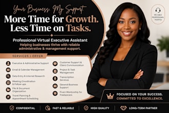 be executive virtual assistant, customer support and VA