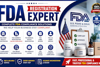 do fda registration mocra compliance fda label review and US agent service
