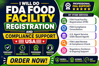 do fda food facility registration and compliance support USA