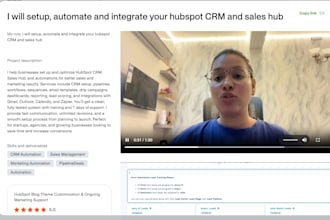 setup, automate and integrate your hubspot CRM and sales hub